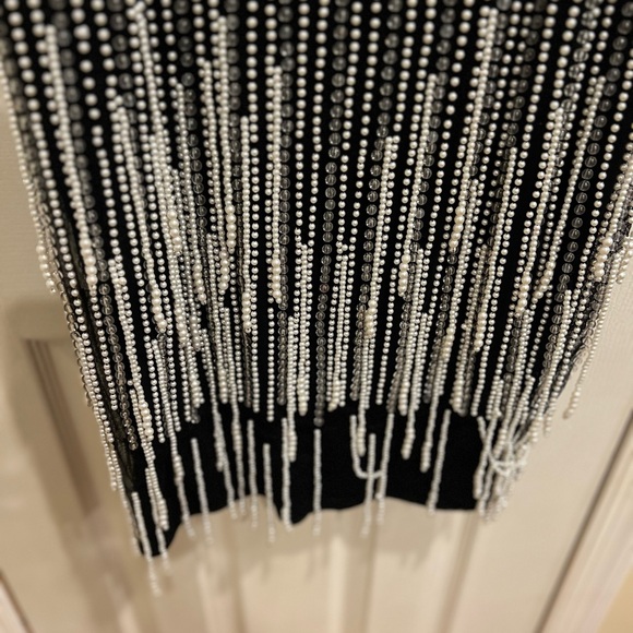 ASOS Silver Embellished Knee-Length Dress - Picture 8 of 10